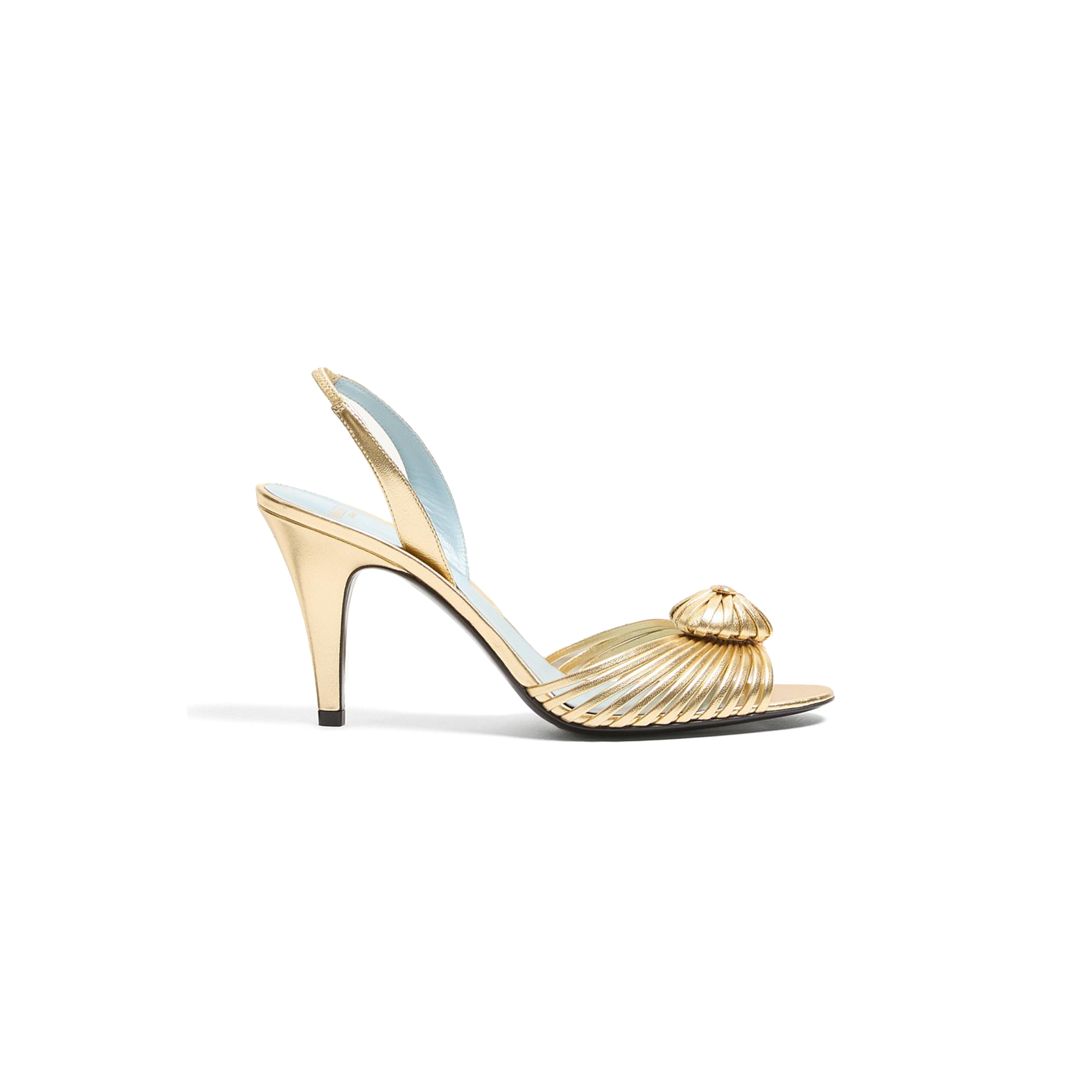 VALENTINO COEUR ROYAL METALLIC SANDAL 85MM 7W2S0LU8RUR